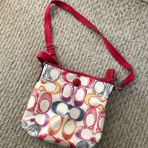 Colorful Coach Crossbody - NWOT